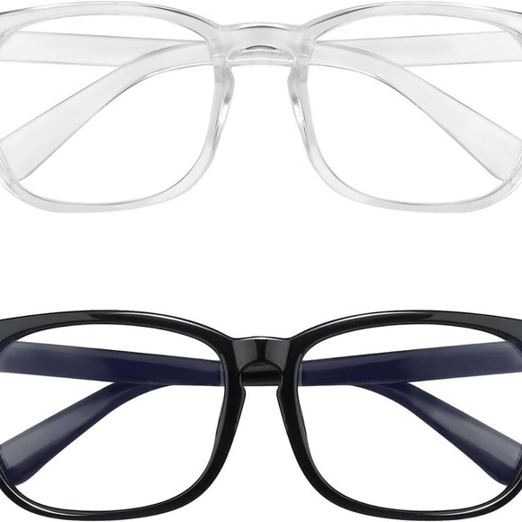 Blue Light Blocking Glasses, 2 Pack Blue Light Glasses Men, Blue Light Glasses W - Picture 1 of 7